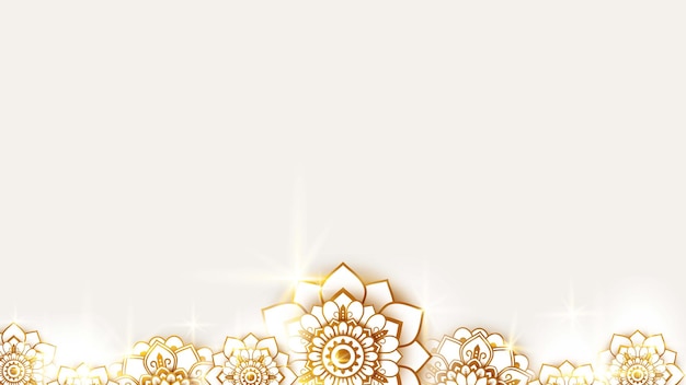 Vector elegant golden arabesque illustration design background