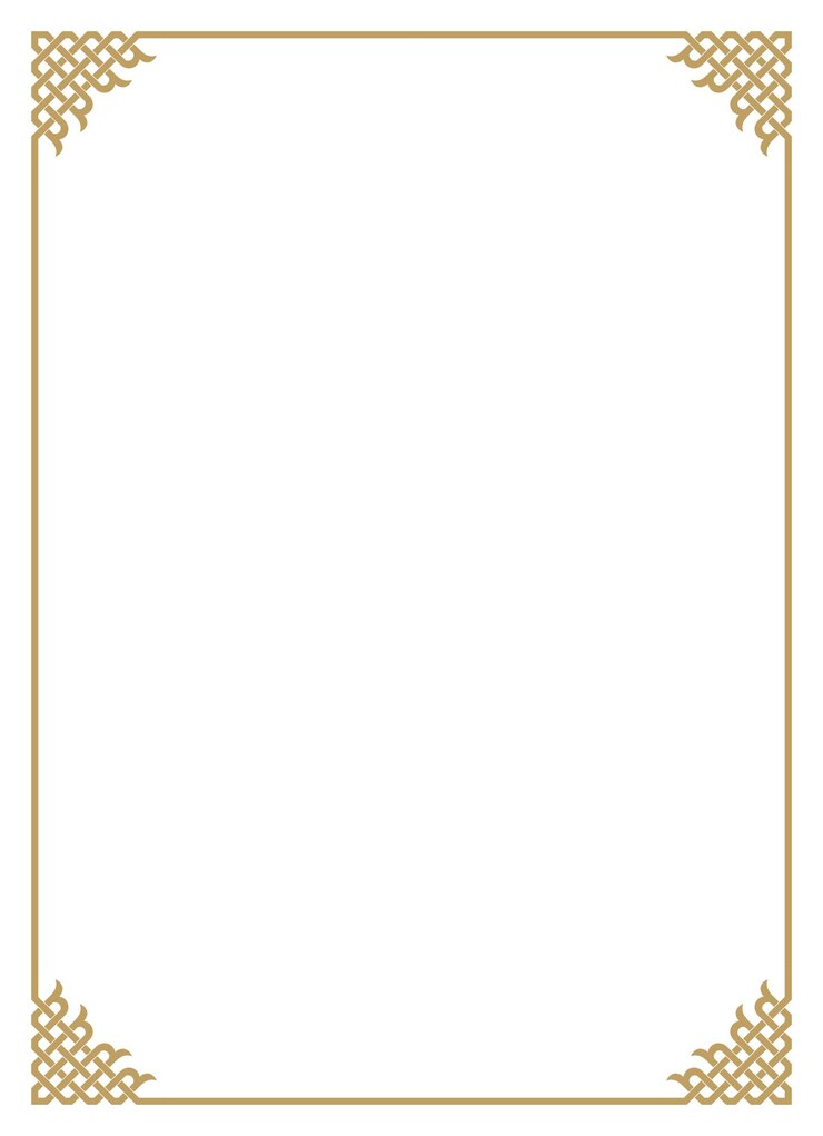 Elegant Golden Certificate Frame
