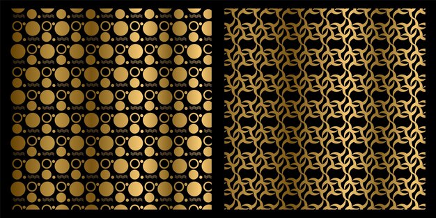 Vector elegant golden vector pattern art and graphic pattern template