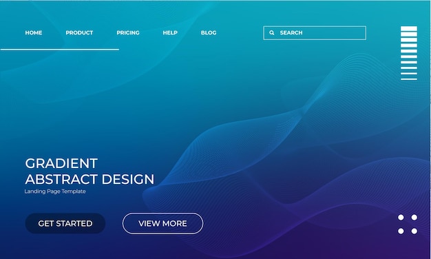 Elegant Gradient Abstract Background Wallpaper voor het ontwerp van landingspagina's