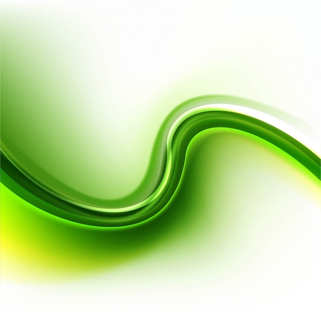 Elegant green wavy background design