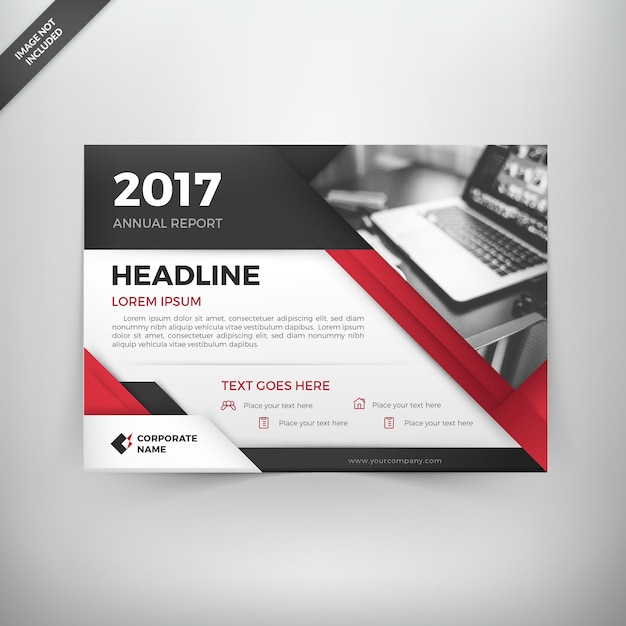 Vector elegant grey maroon flyer annual report