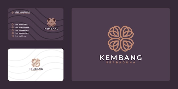 Elegant Hand drawn feminine logo and business card