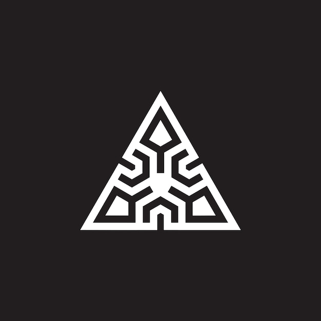 elegant house lines spear triangle logo