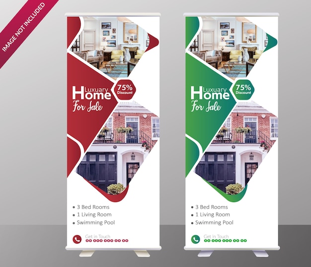 elegant huis te koop roll-up bannermalplaatje