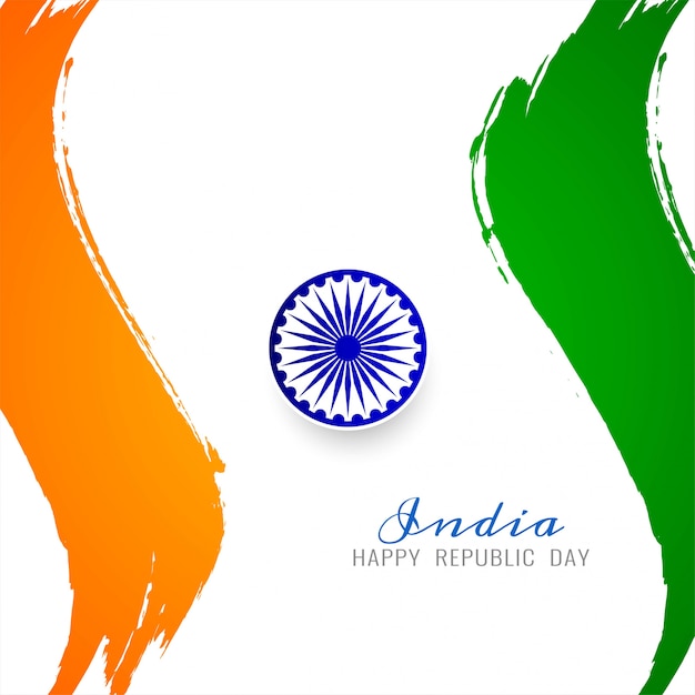 Vector elegant indian flag theme stylish background