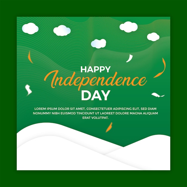 Vector elegant indian happy independence day