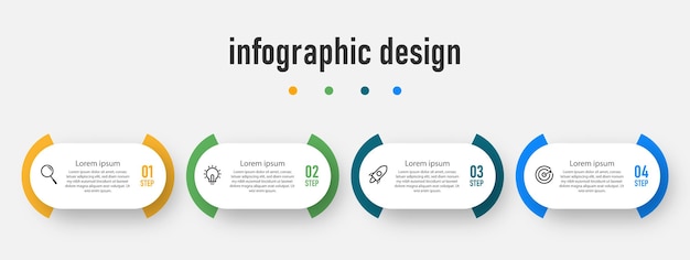 Vector elegant infographic design professional template premium vector