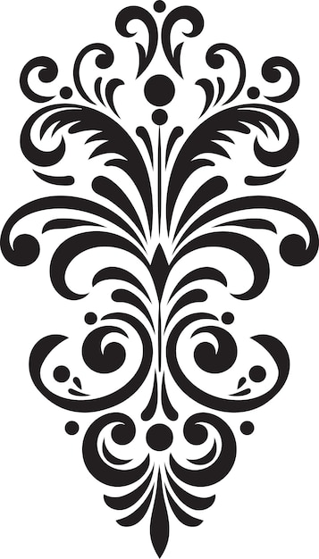 Vettore eleganza intricate ornamenti vettoriali icona ornata eleganza logo nero emblema