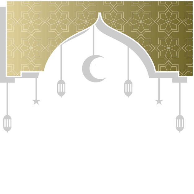 Vector elegant islamic frame