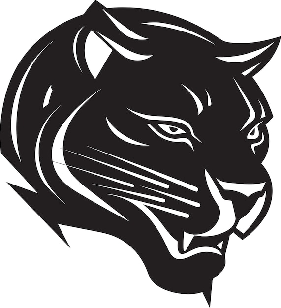 Elegante design grafico del profilo jaguar logo jaguar stalker notturno
