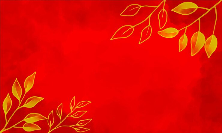 वेक्टर elegant leaf watercolor background for chinese new year