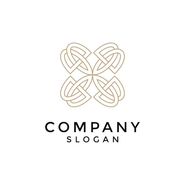 elegant letter B floral logo