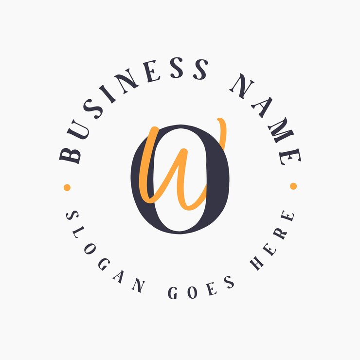 वेक्टर elegant letter ow initials logo for corporate branding ow lettermark logo for fashion and beauty brands