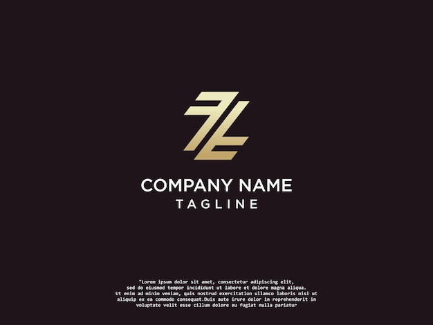 элегантная буква Z логотип