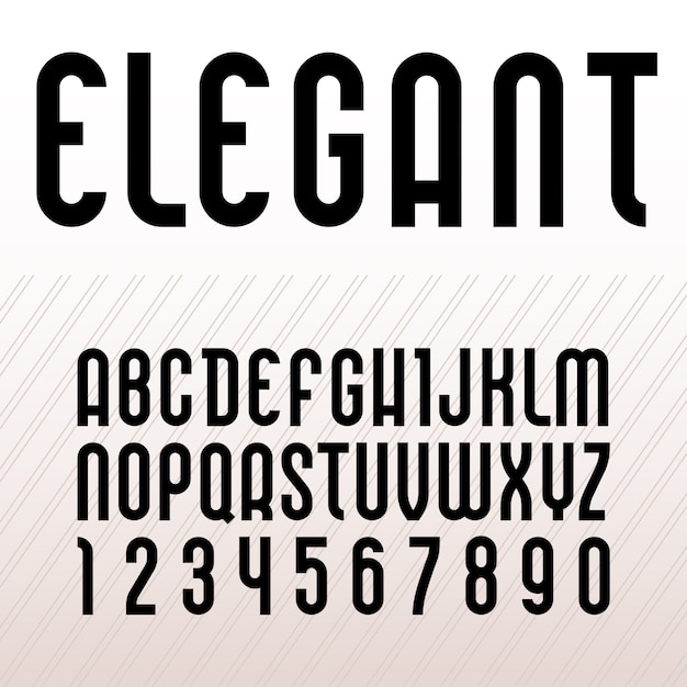 Elegant lettertype