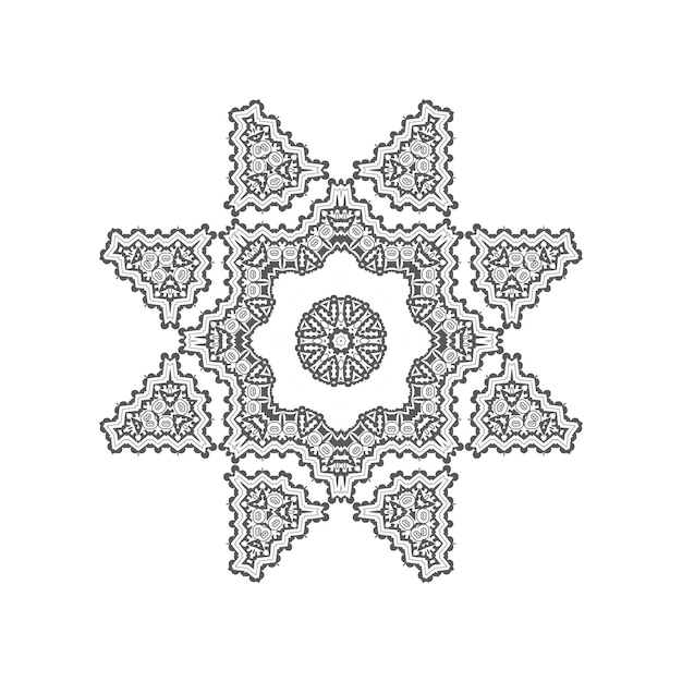 elegant lijntekeningen mandala-ontwerp