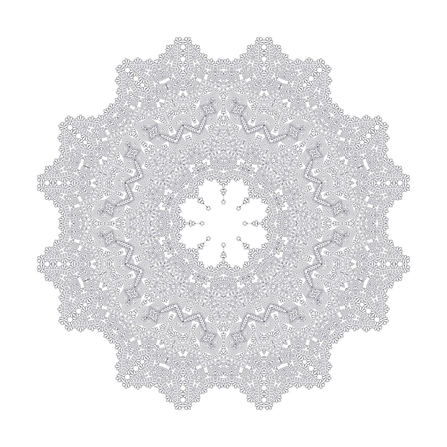 elegant line art mandala vector for design