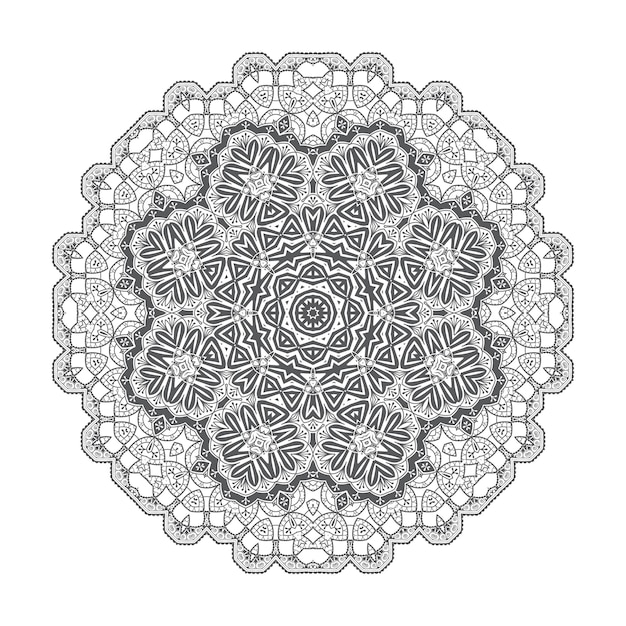 elegant line art mandala vector for design