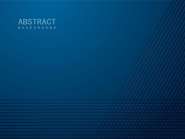 Elegant line pattern on dark blue gradient background