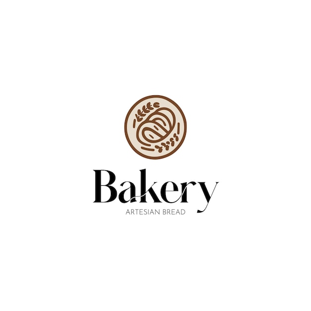 Vector elegant logo for a bakery