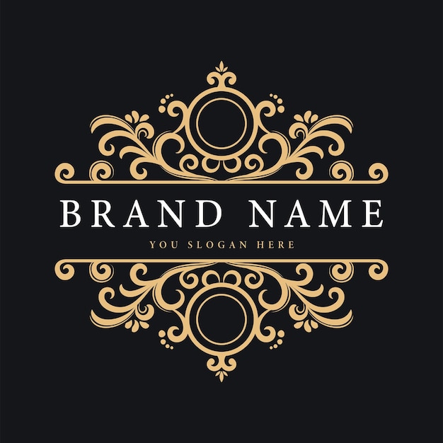Elegant logo ornament divider design