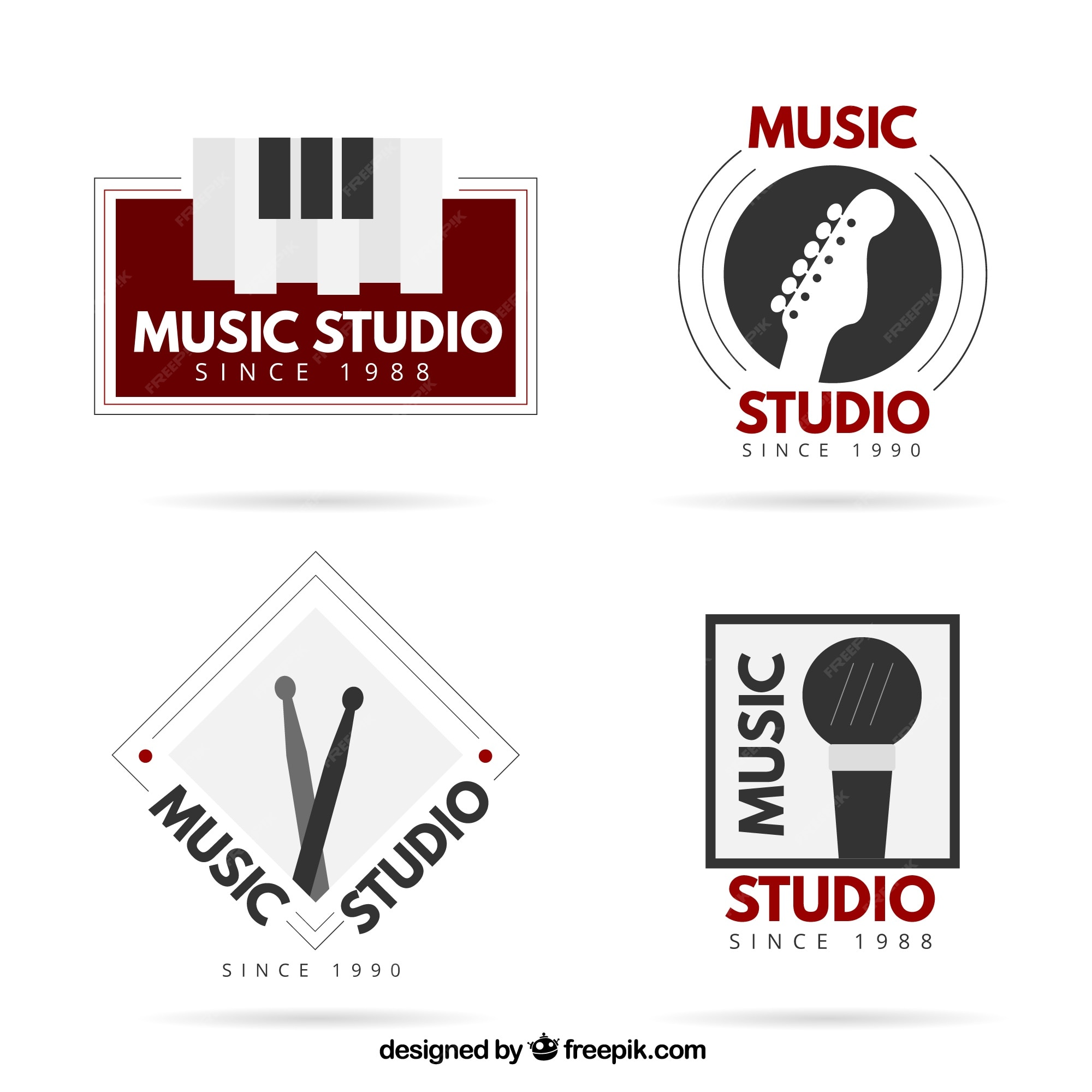 Studio and  Music Logos Illustration 5570946 Vector Art at  Vecteezy