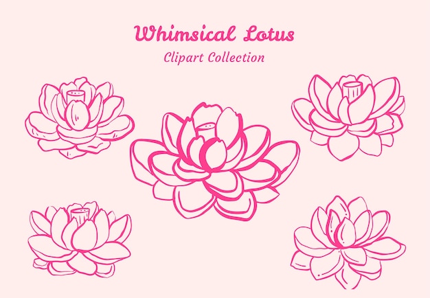 elegant lotus flower clipart symbolic and peaceful element for zen and nature designs