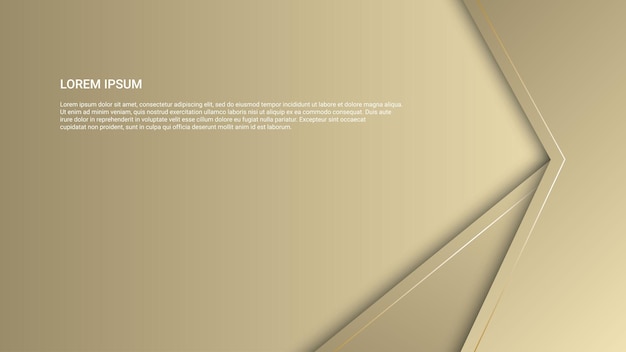 Vector elegant luxe gouden kleurenontwerp als achtergrond