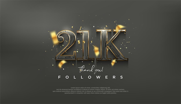 Elegant and luxurious design to thank 21k followers