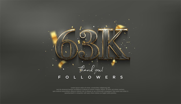 Elegant and luxurious design to thank 63k followers
