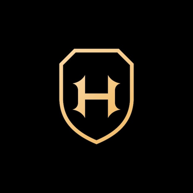 Vector elegant and luxurious h monogram logo design