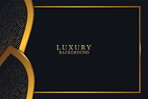 Elegant luxury background concept with black and gold texture