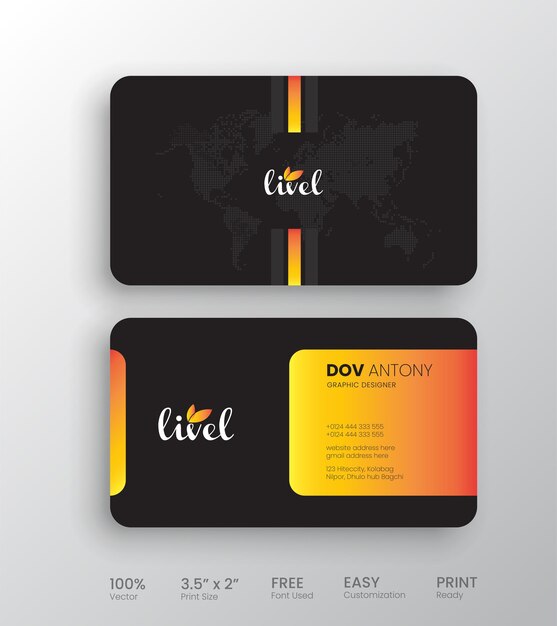 Elegant and luxury business card