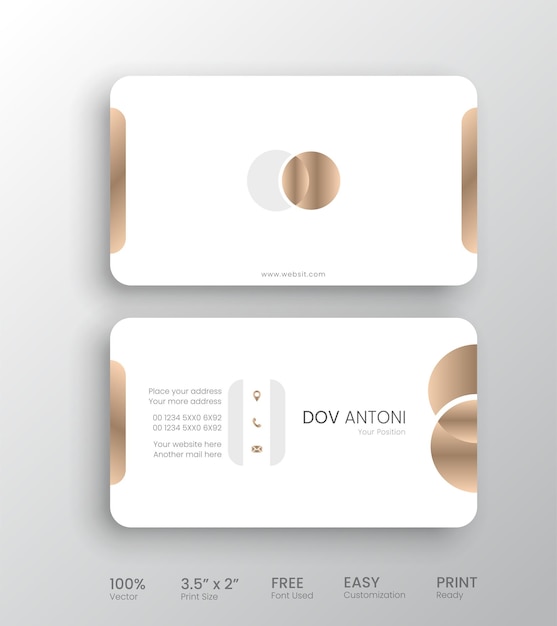 Elegant and luxury business card