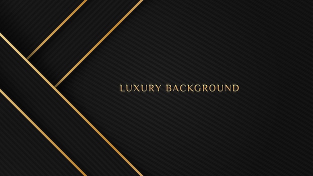 Elegant luxury dark black background with diagonal gold lines element and diagonal line texture