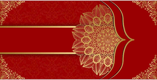 Elegant luxury decorative ornamental mandala design. Mandala style greeting and invitation card.