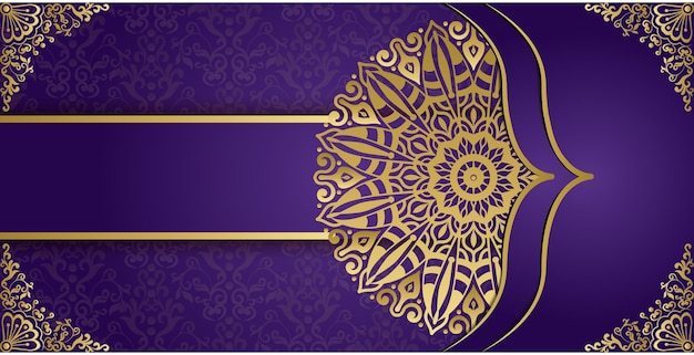 Elegant luxury decorative ornamental mandala design. Mandala style greeting and invitation card.