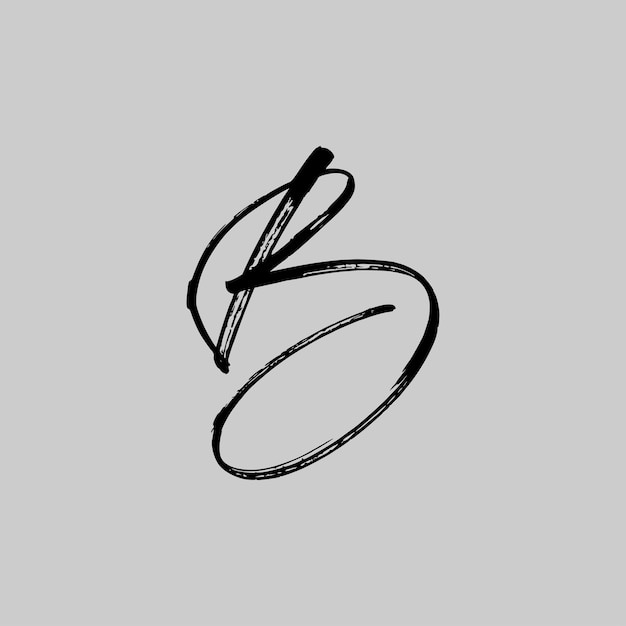 Vector elegant luxury logo letter b