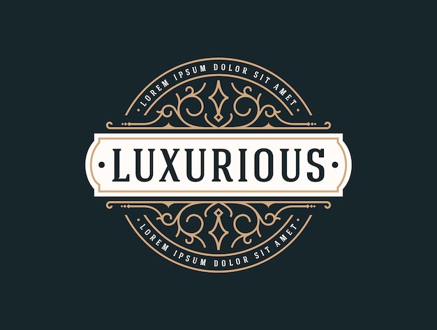 Vector elegant luxury logo template