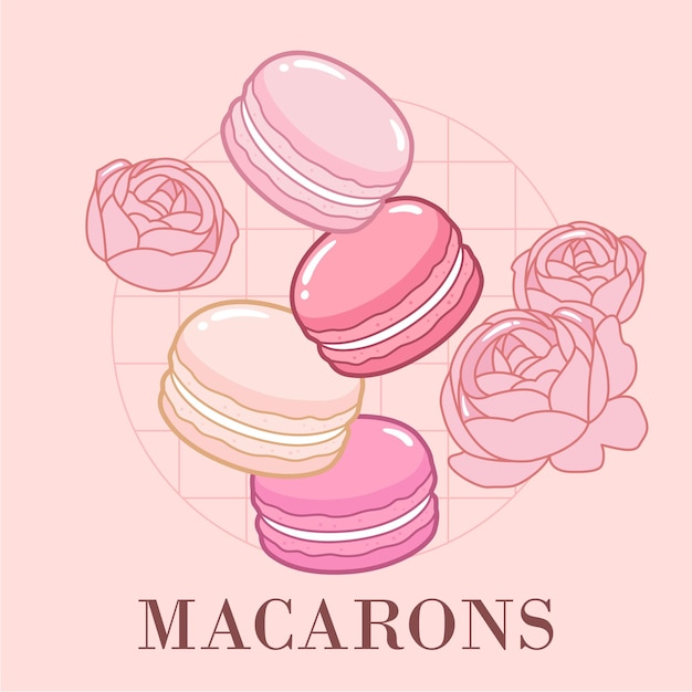 Elegant Macarons Illustration