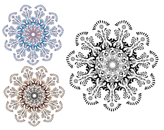 Vector elegant mandala art design