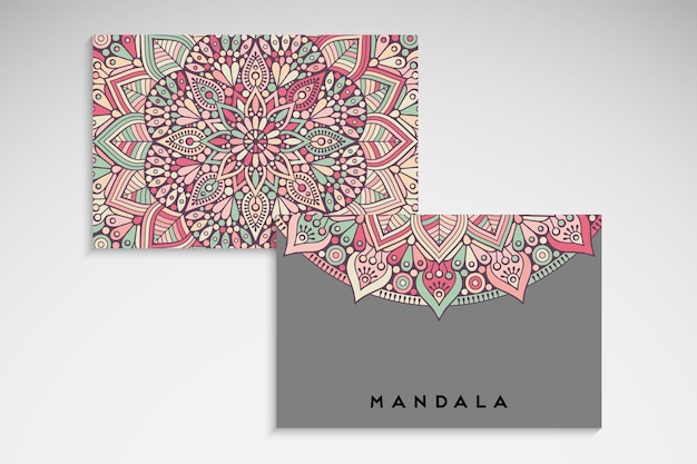 Elegante carta mandala