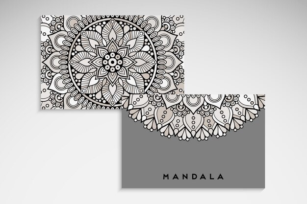 Elegante carta mandala