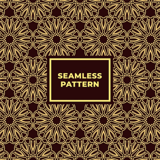 Elegant mandala seamless pattern background