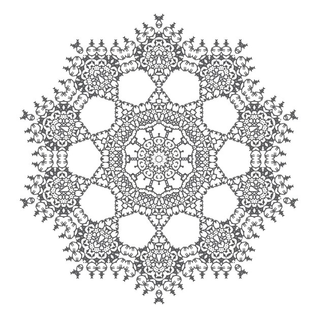 Elegant mandala vector for design