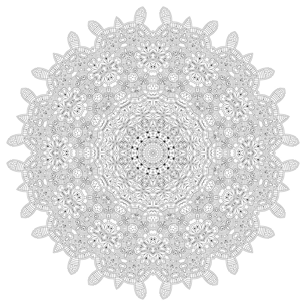 Elegant mandala vector for design