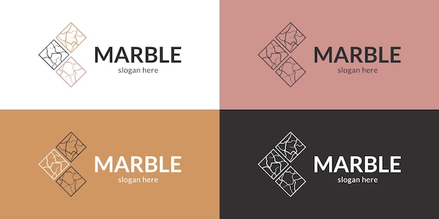 Premium Vector | Elegant marble logo Vector illustration