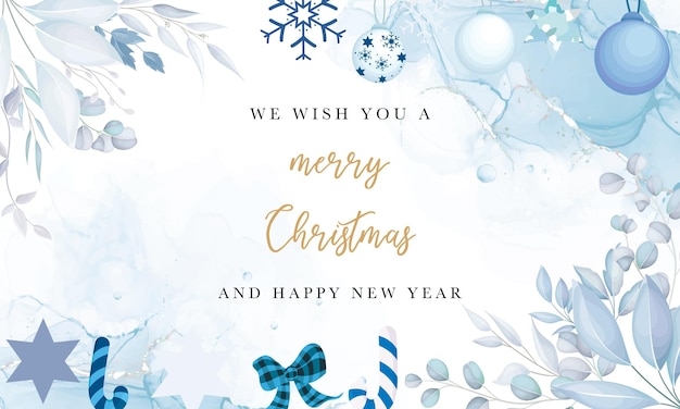 Vector elegant merry christmas background with white christmas ornament