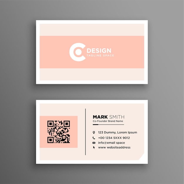 Elegant minimal black and yellow business card template